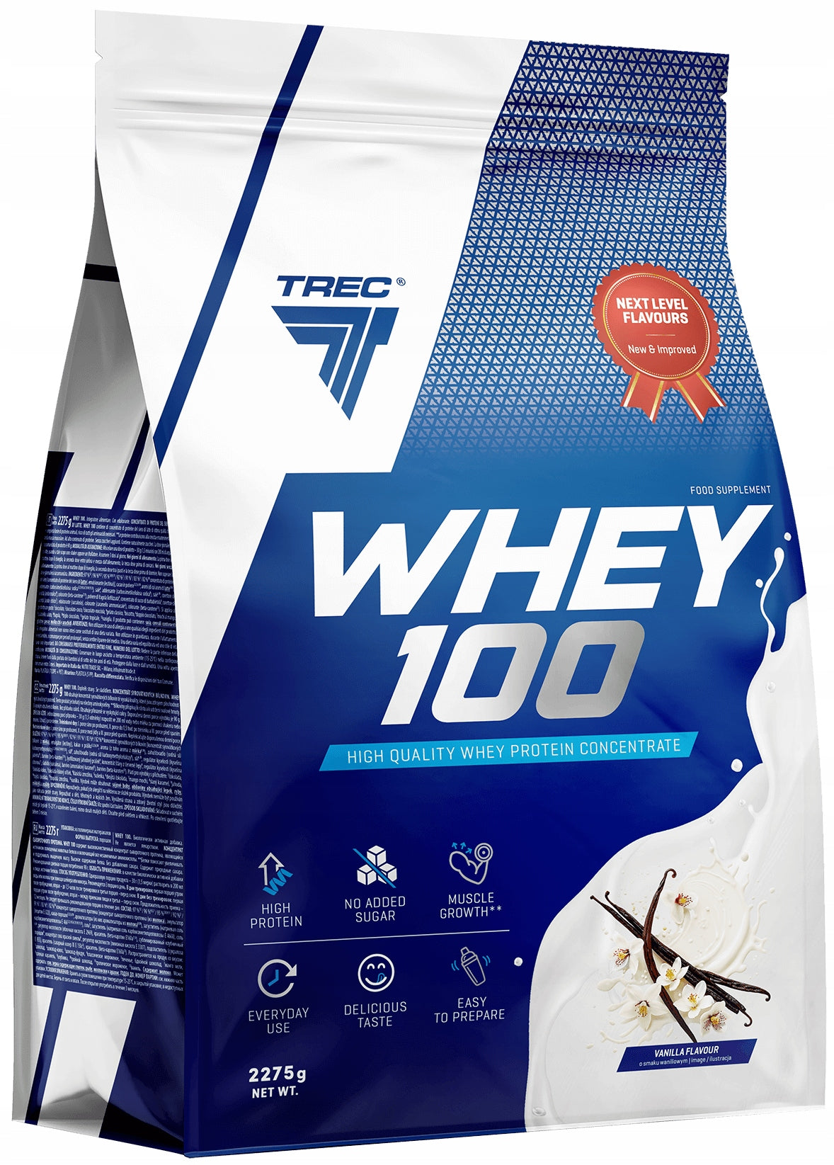 WPC Trec Whey Protein 100 Vanilla Whey Protein Concentrate 2275 g