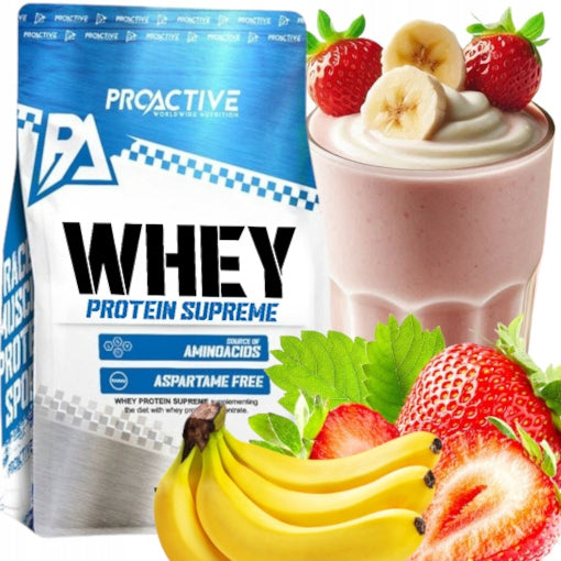 WPC whey PROTEIN SUPPLEMENT ProActive 700g STRAWBERRY BANANA