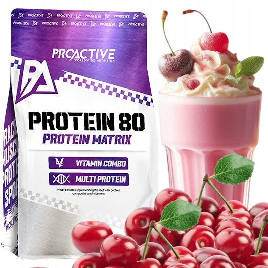WPC whey protein supplement VITAMIN C B cherry ProActive 700g