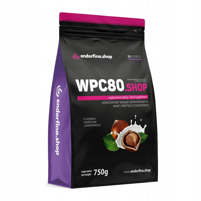 WPC80.shop hazelnut protein supplement 750g Endorfina.shop