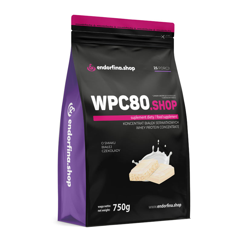 WPC80.shop protein supplement white chocolate 750g Endorfina.shop