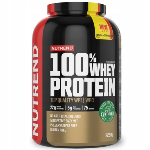 WPI WPC PROTEIN SUPPLEMENT WHEY PROTEIN 2250G STRAWBERRY - NUTREND