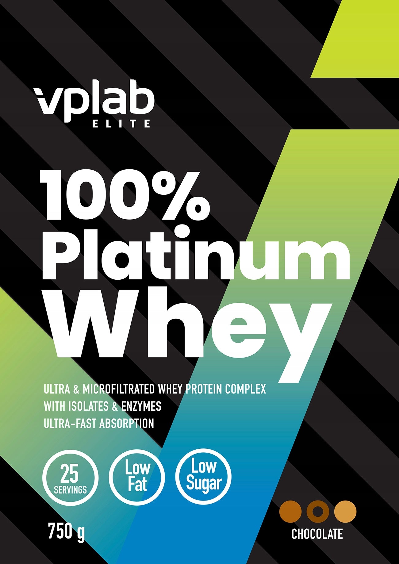 WPI/WPC Protein VPLab Platinum Whey 750g 25 Servings Chocolate Manufacturer code 5060255353929