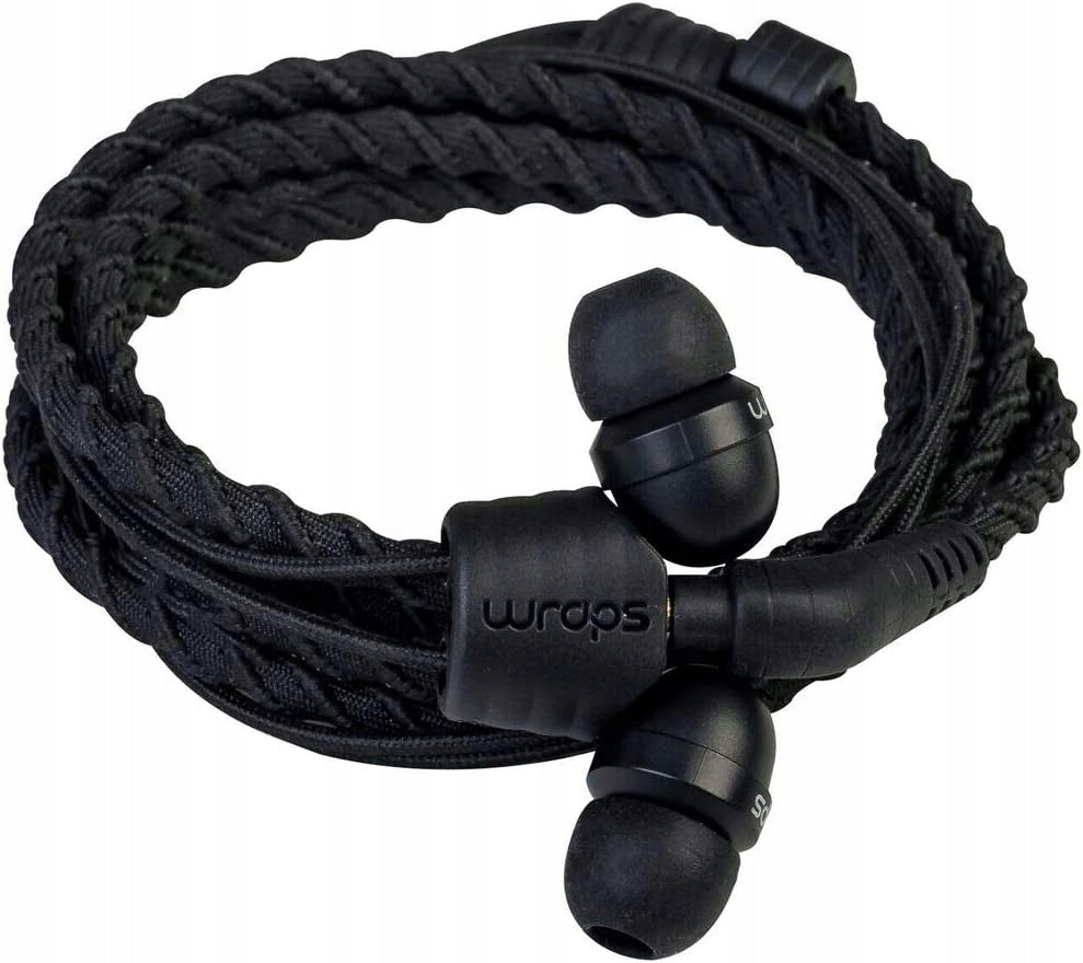 WRAPS Wired Headphones Black
