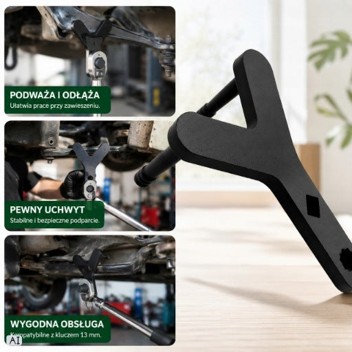 WRENCH for dismantling the undermining of the lower car swing arm for the workshop Manufacturer code Garden_Maker_klucz_do_wahacza