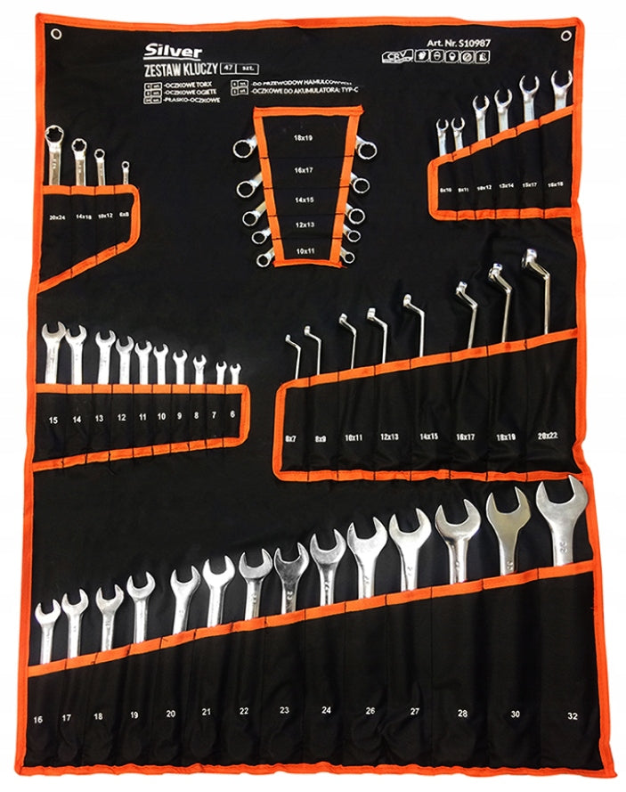 WRENCHES FLAT EYE BENT TORX WIRES C 47PCS Manufacturer code S10987