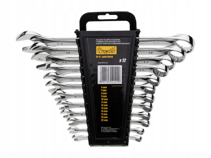 WRENCHES FLAT EYELET KEYS 6-22mm SET OF 12 EAN (GTIN) 5902143121220