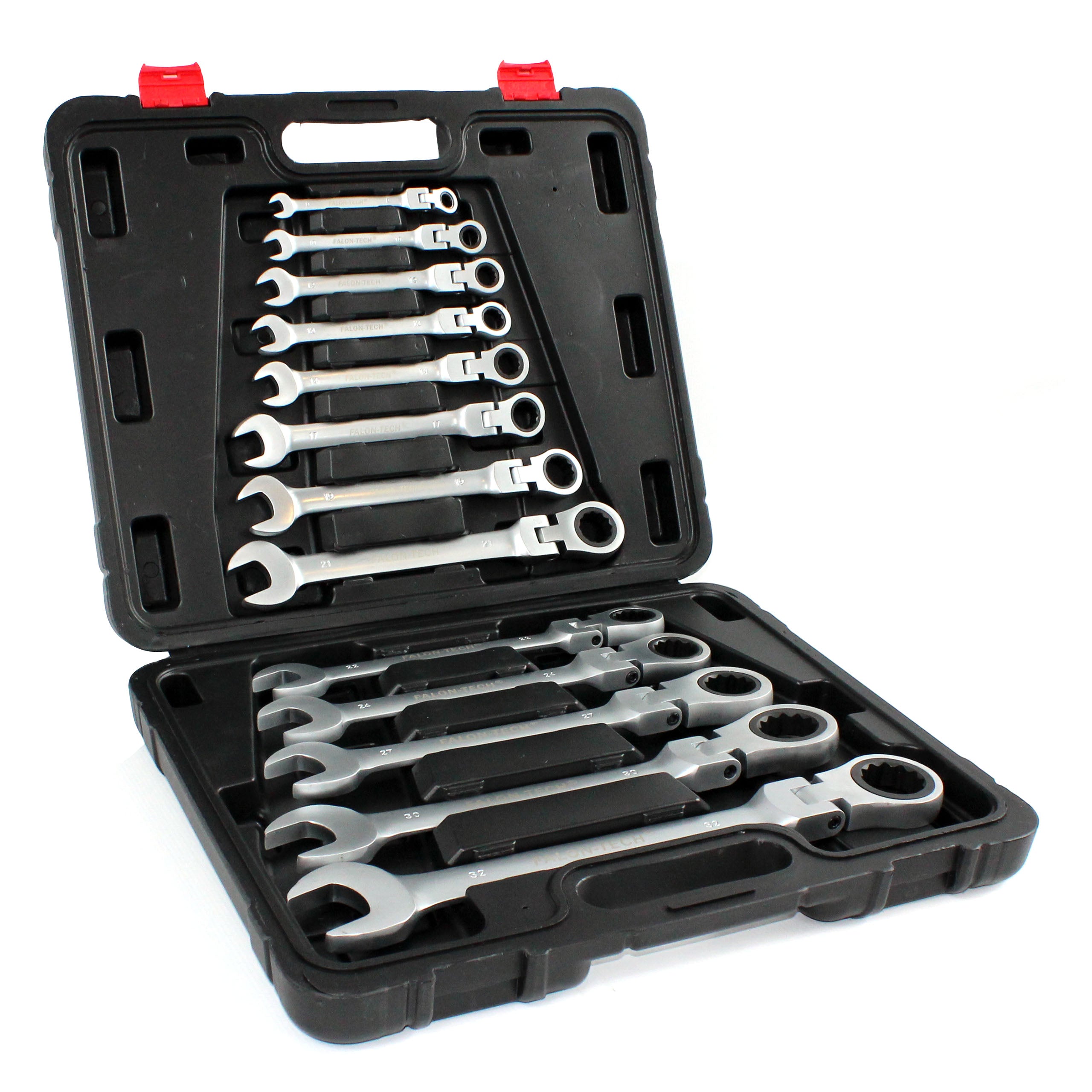 WRENCHES FLAT EYELET SET WITH RATCHET BROKEN SUITCASE 8-32 mm 13el Manufacturer code SK-013-01
