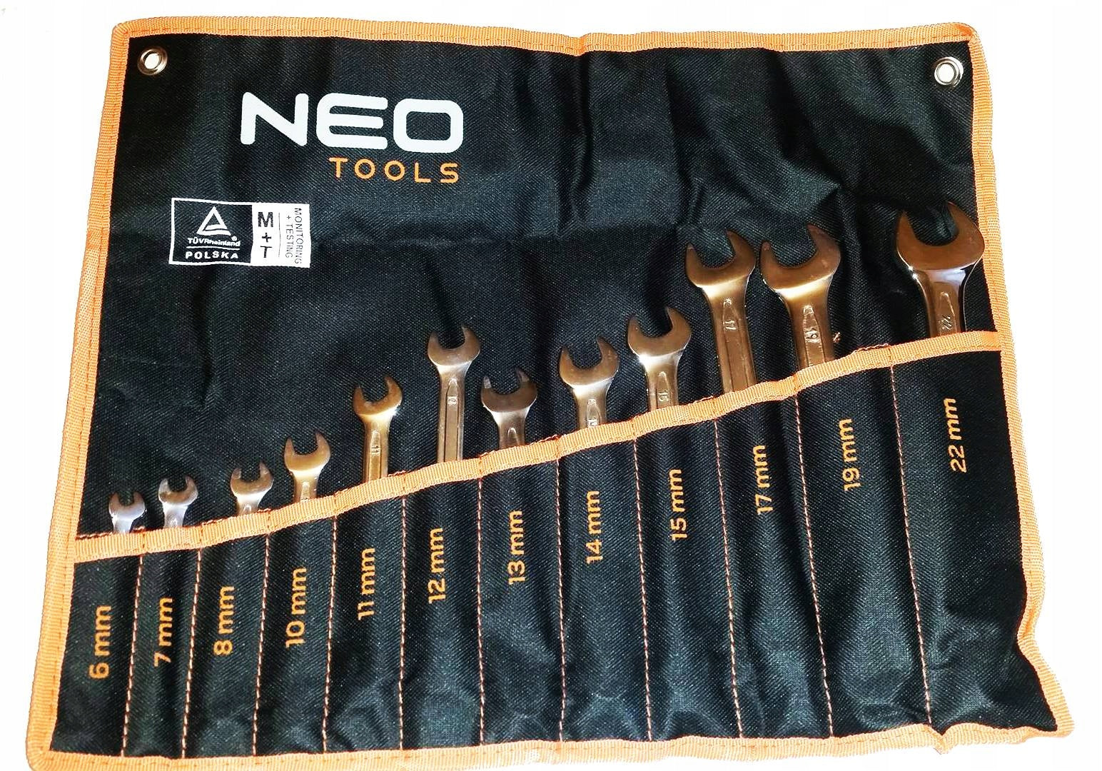 WRENCHES SET OF 12 PIECES 6-22 mm NEO 09-752