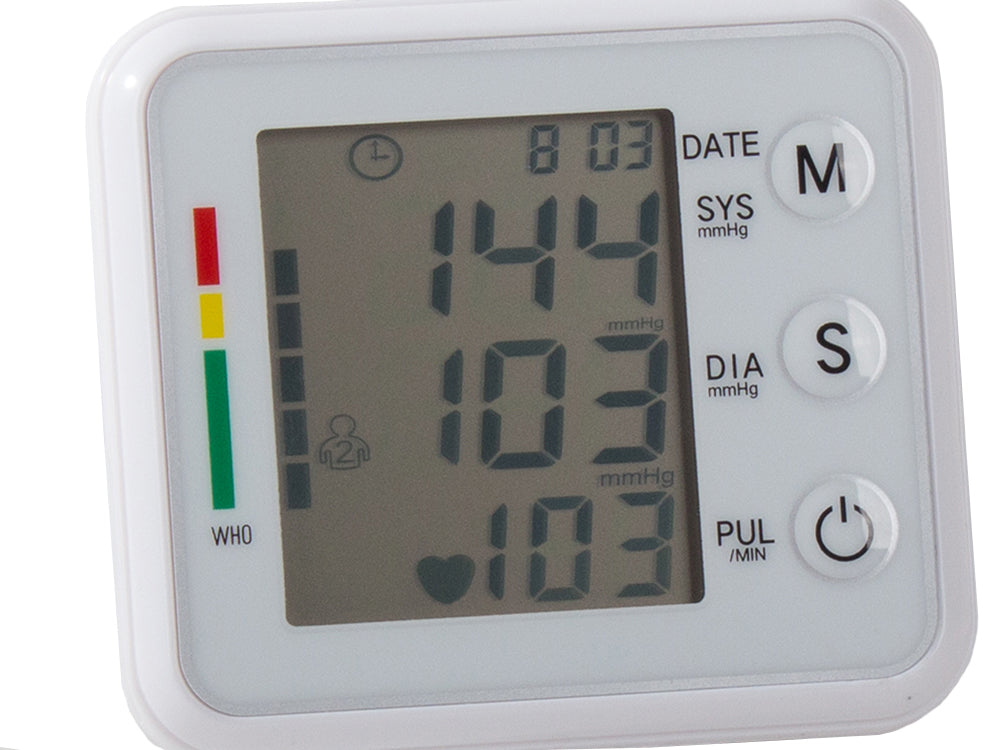 WRIST BLOOD PRESSURE MONITOR ELECTRONIC LCD CASE SOUND Brand no brand