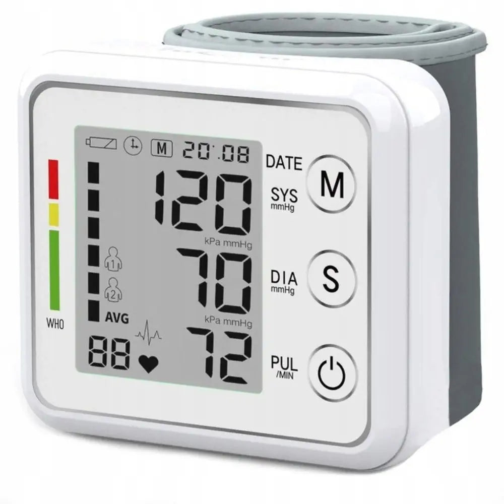 WRIST BLOOD PRESSURE MONITOR ELECTRONIC LCD Wrist Case