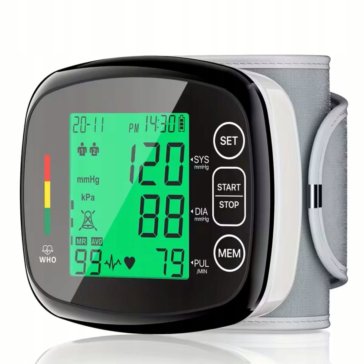 WRIST BLOOD PRESSURE MONITOR FACEIL AUTOMATIC BLOOD PRESSURE MONITOR HEART RATE PULSE Brand no brand