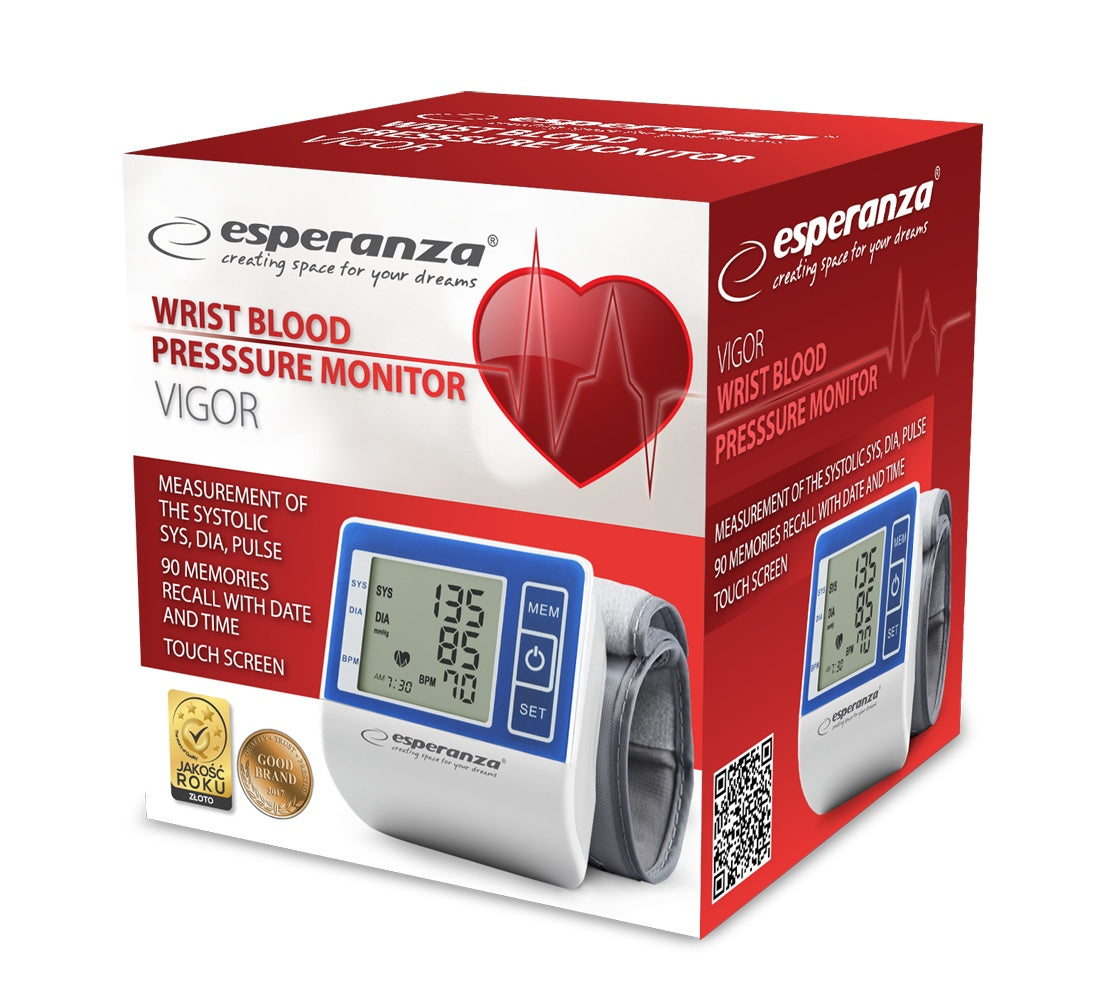 WRIST BLOOD PRESSURE MONITOR FAST PRECISION INNOVATIVE ACCURATE CONVENIENT Packaging status original