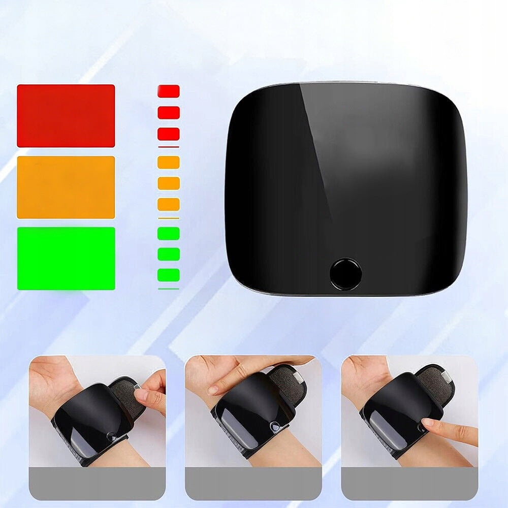 WRIST BLOOD PRESSURE MONITOR LCD CASE SOUND BATTERY ARRHYTHMIA USB Medical device no