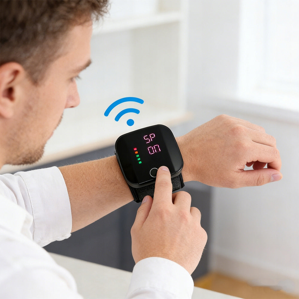 WRIST BLOOD PRESSURE MONITOR with USB Portable Blood Pressure Monitor Manufacturer of a medical device 86753202