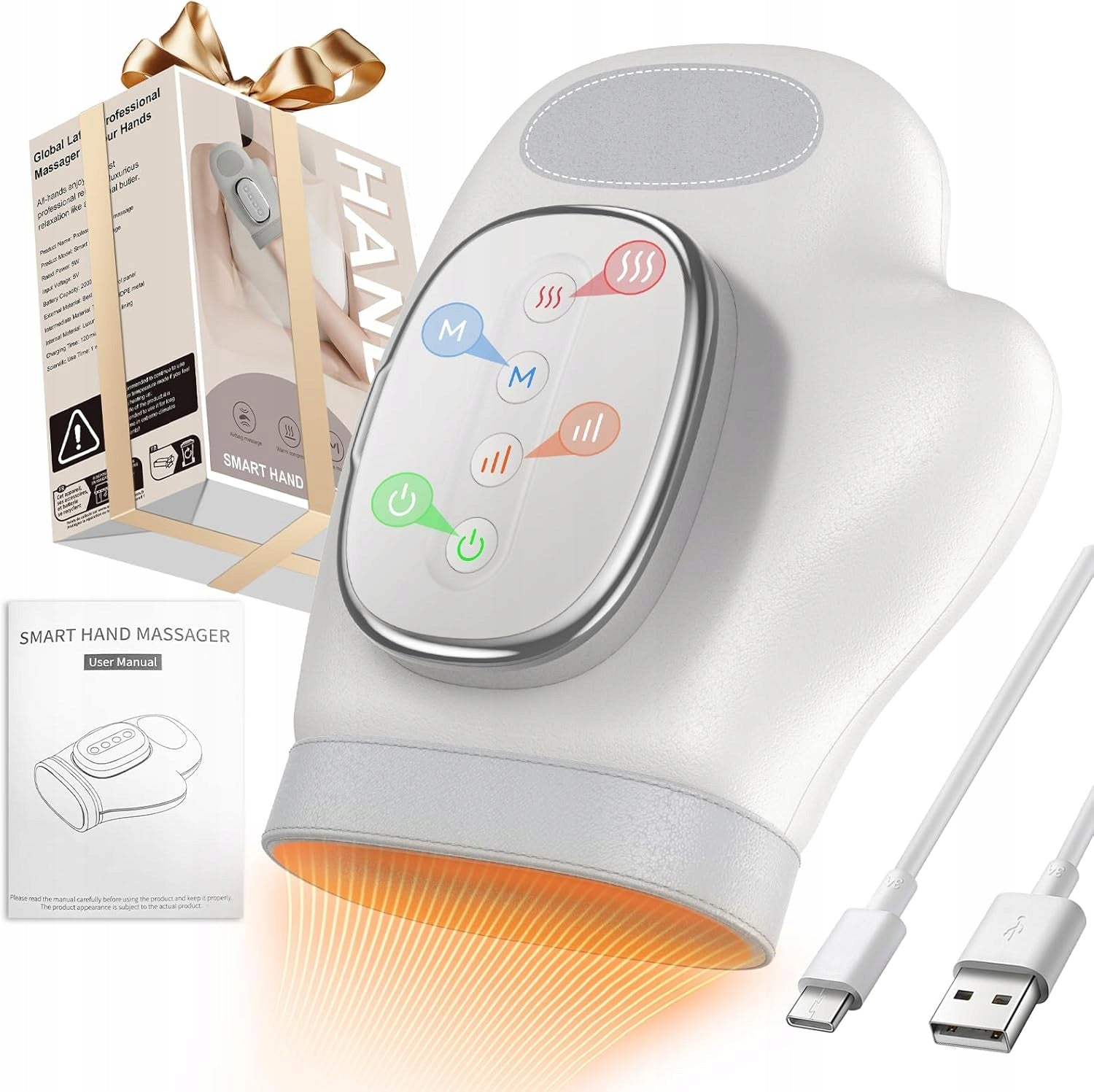 WRIST HAND MASSAGER HEAT FUNCTION WIRELESS MULTIPLE MODES