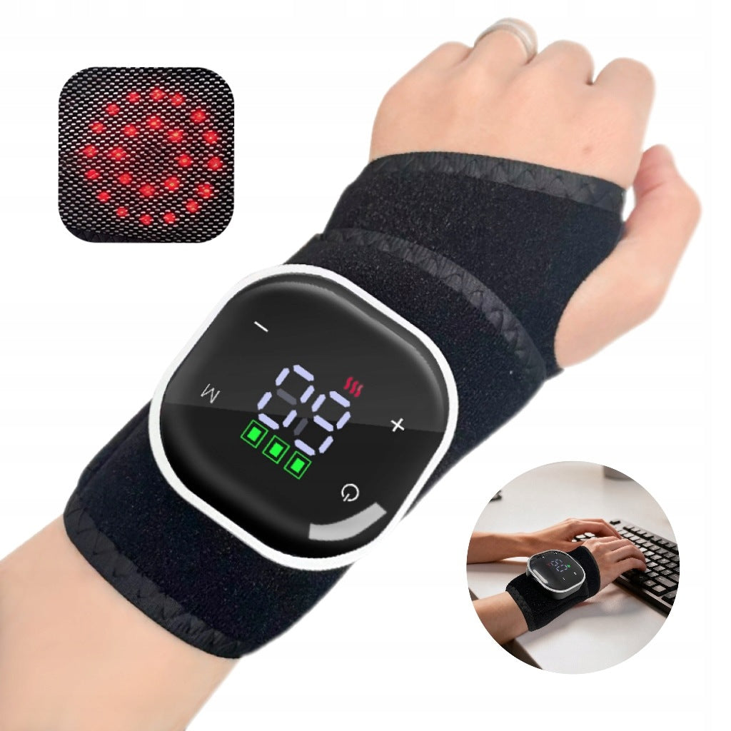 WRIST MASSAGER CARPAL TUNNEL VIBRATION HEATING RED LIGHT