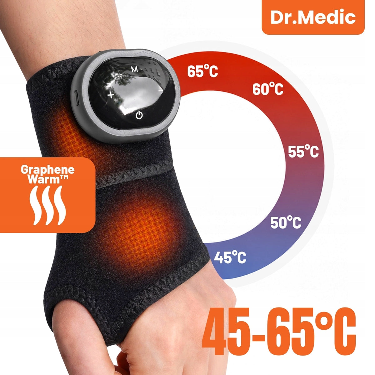 WRIST MASSAGER FOR CARPAL TUNNEL HEATING VIBRATION ORTHOSIS BAND Medical device no