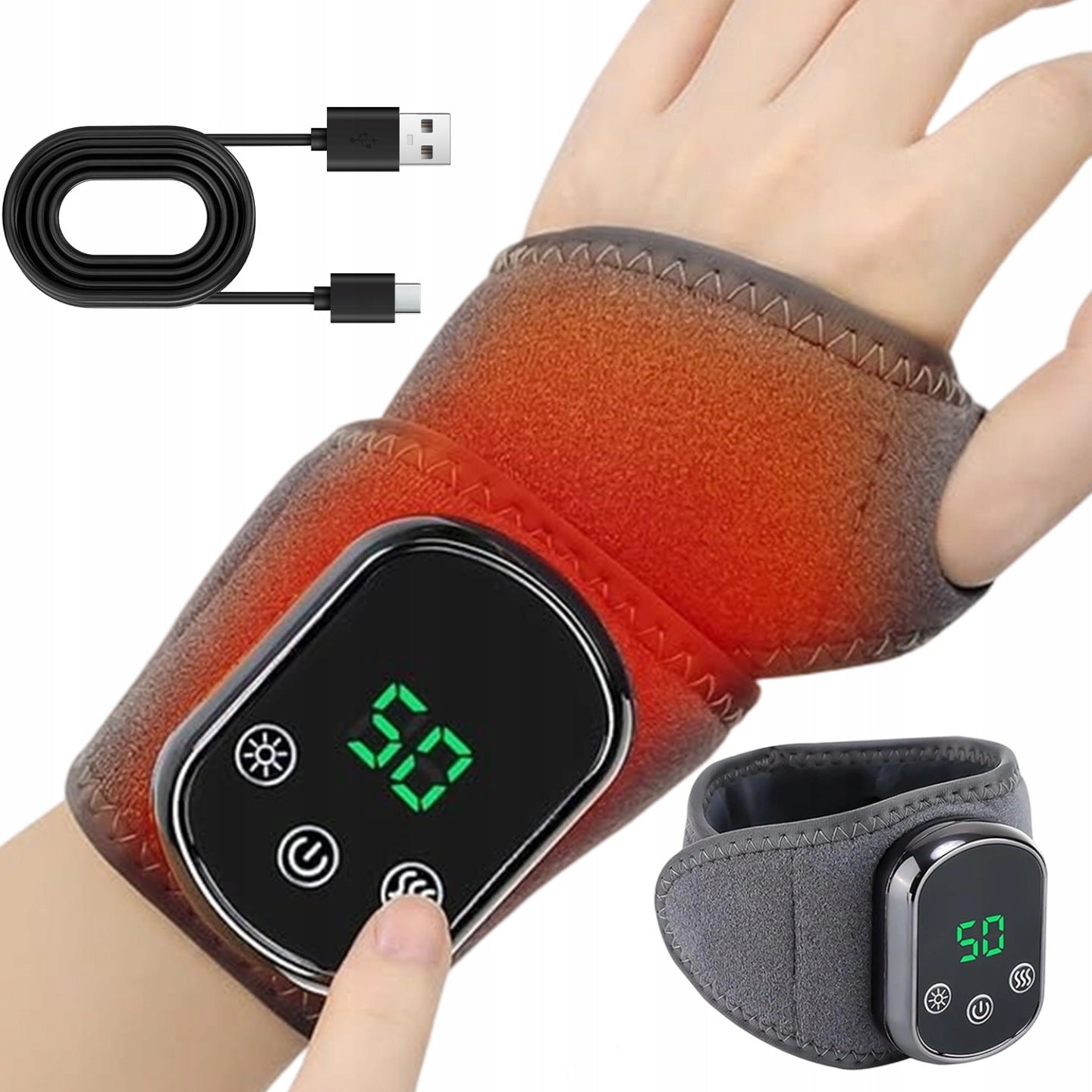WRIST MASSAGER FOR CARPAL TUNNEL HEATING VIBRATION ORTHOSIS