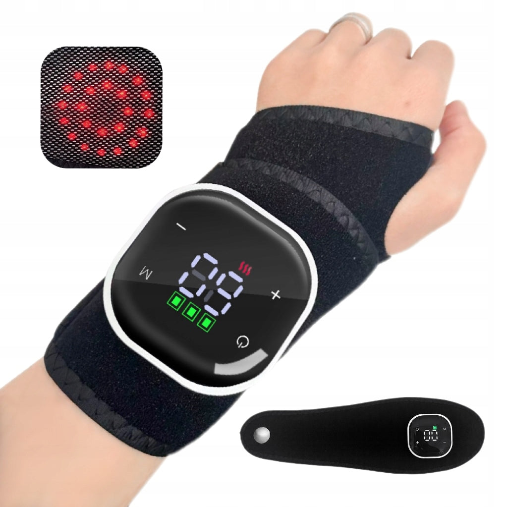 WRIST MASSAGER RED LIGHT VIBRATION HEATING CARPAL TUNNEL
