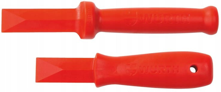 WURTH SCRAPERS PLASTIC SCRAPERS FOR FOAM PAINT GLUE STICKERS 2 PIECES