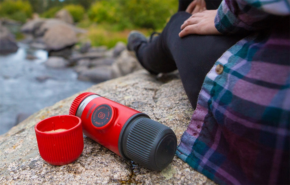 Wacaco Nanopresso Lava Red Express Portable 18Bar Handheld Travel Case Brand Wacaco