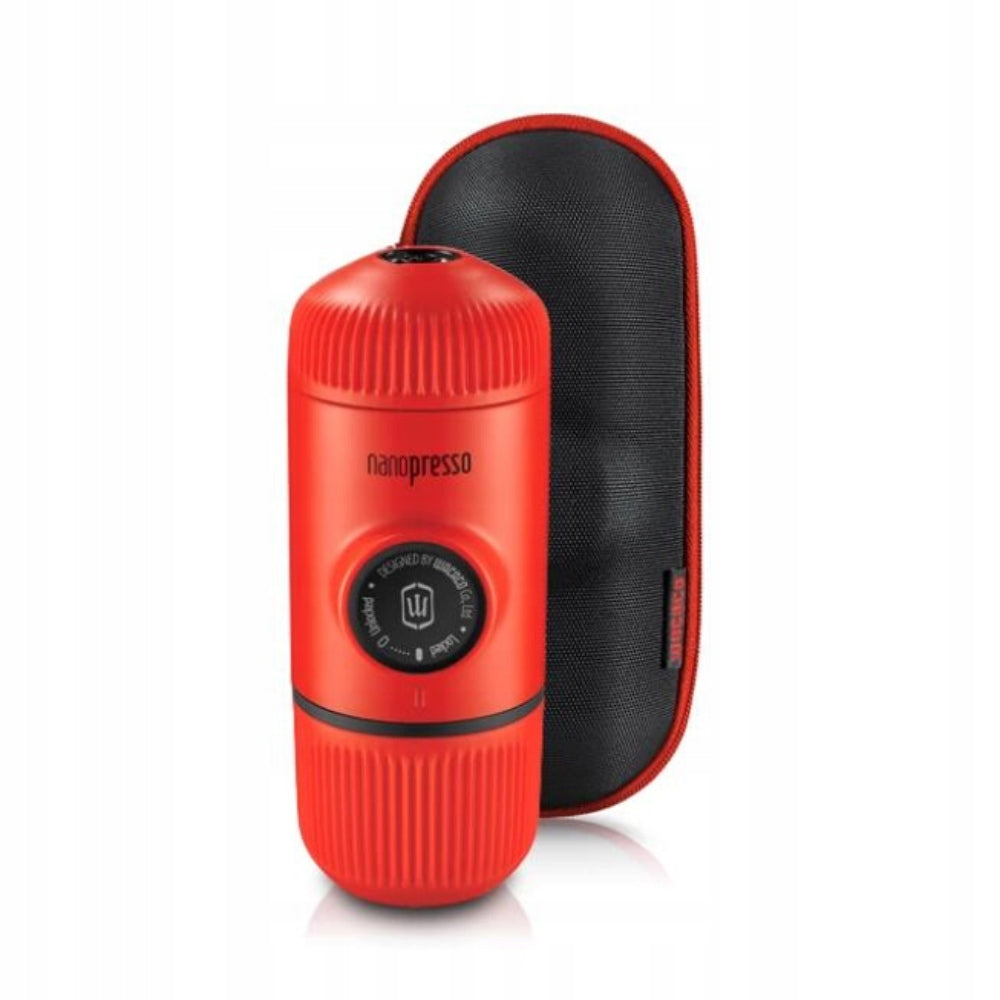 Wacaco Nanopresso Lava Red Express Portable 18Bar Handheld Travel Case