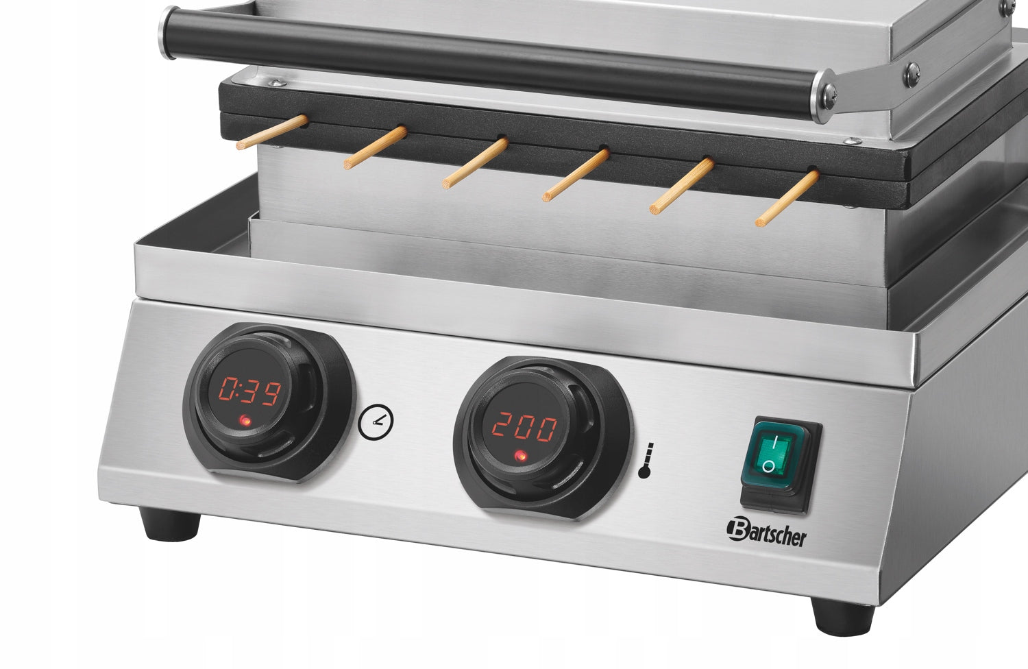 Waffle Iron Bartscher 370275 1800 W silver/grey Brand Bartscher