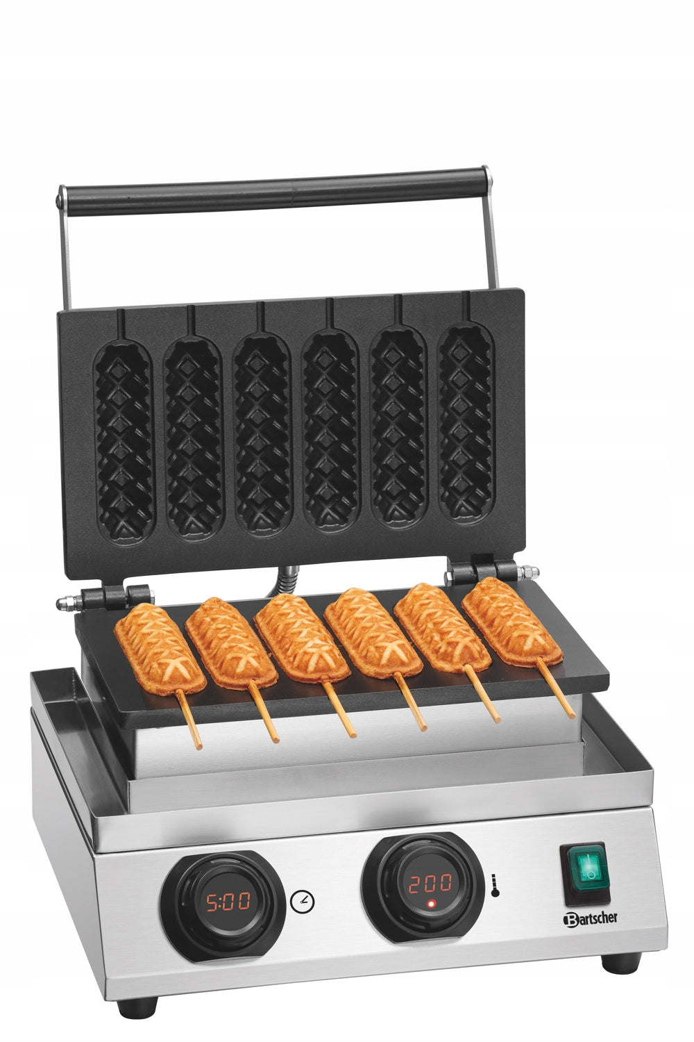 Waffle Iron Bartscher 370275 1800 W silver/grey