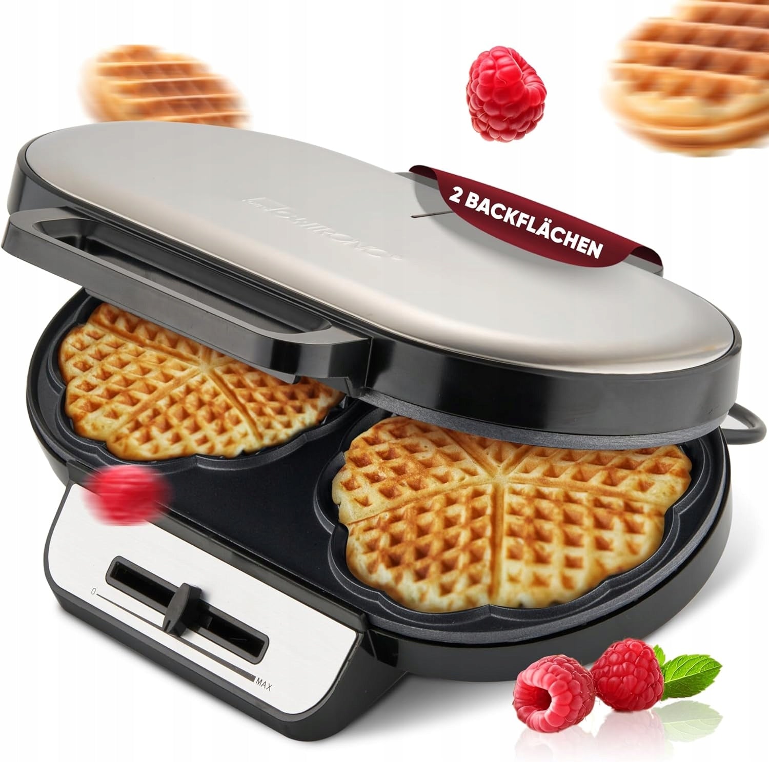 Waffle Iron Clatronic WA3745 1200 W silver/grey