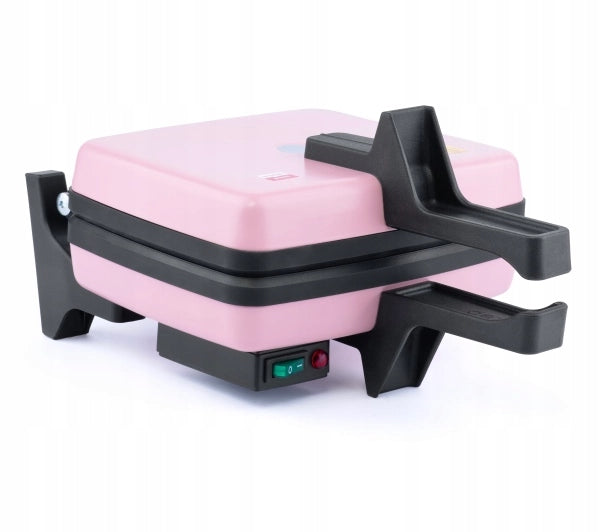 Waffle Iron Dezal 301.7.1 LWN 1300W 2 Waffles Nonstick Coating Pink