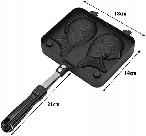 Waffle Iron Fish Pan Aluminum 2L Black for Induction Model Zerodiswkmvt50ci2