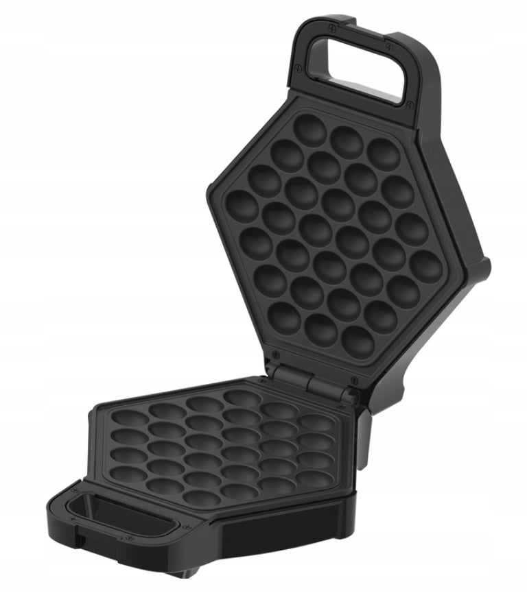 Waffle Iron Lund Black 700W Hexagonal Nonstick Brand no brand