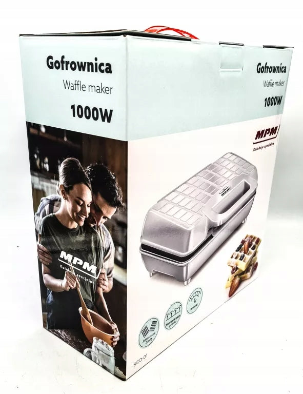 Waffle Iron MPM BGO-01 1000 W silver/grey Brand MPM