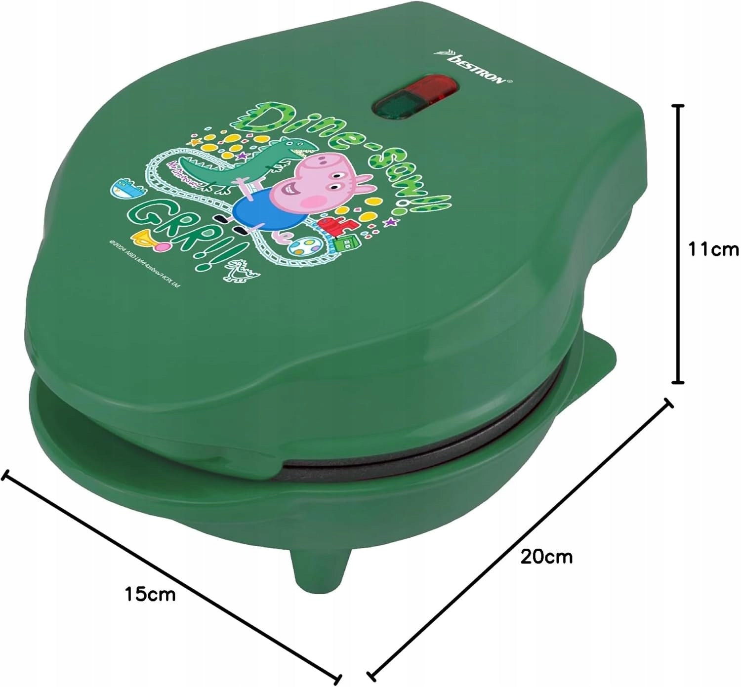 Waffle Iron PEPPA PIG George 10cm 550W Bestron APP500G Brand no brand