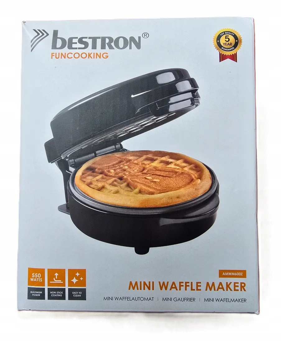 Waffle iron Bestron 500W AMWWM6002 Power rating 500 W