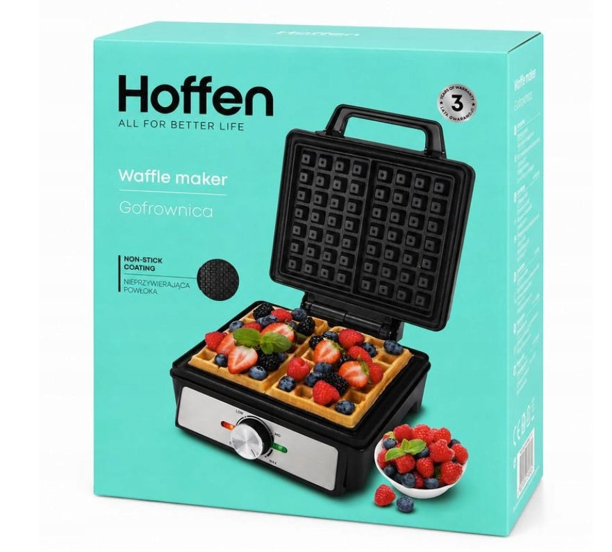 Waffle iron Hoffen WM-6012 1600 W black 2 waffles
