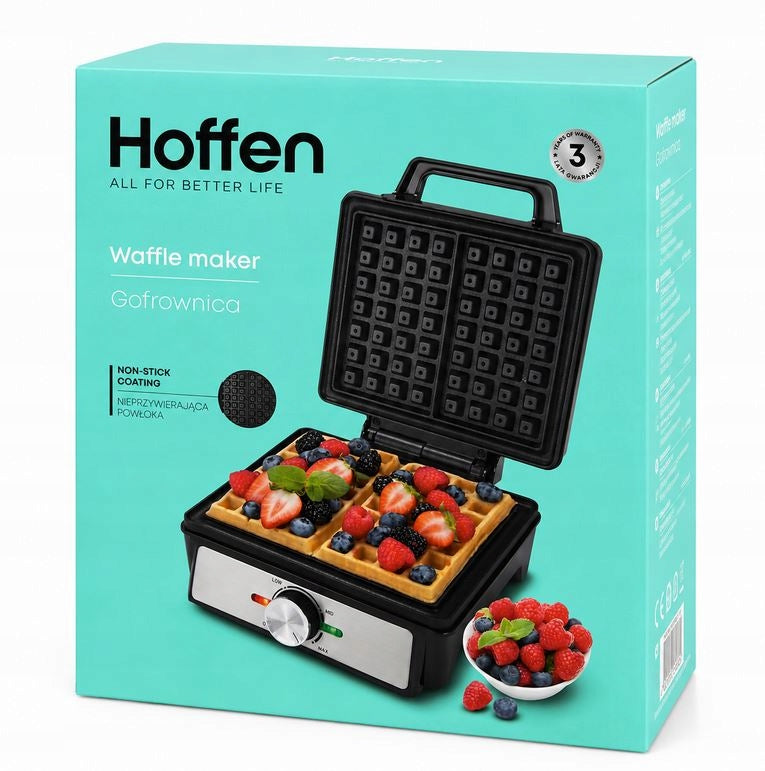 Waffle iron Hoffen WM-6012 1600 W black 2 waffles