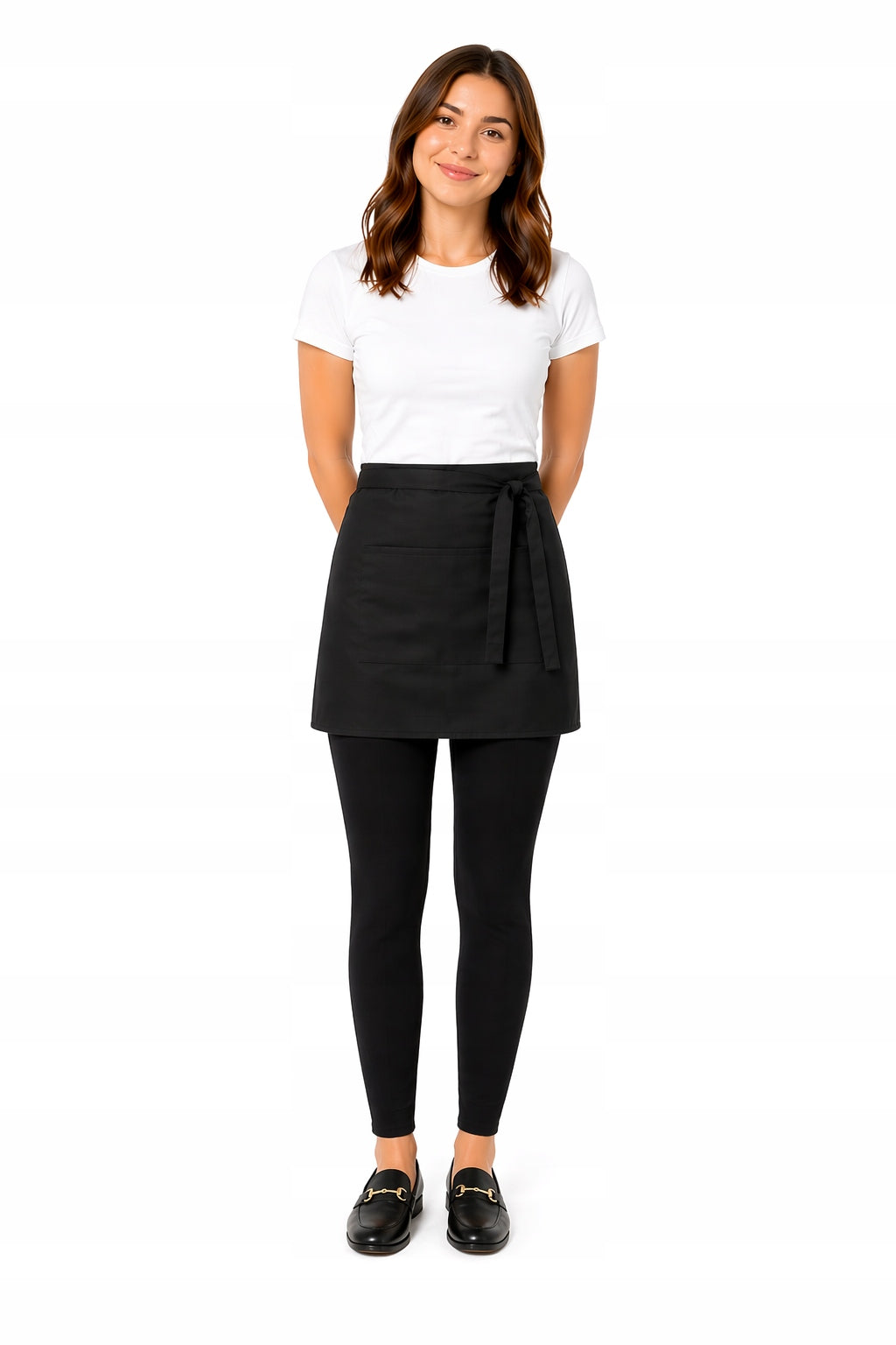 Waitress short - Black - Pocket - EN