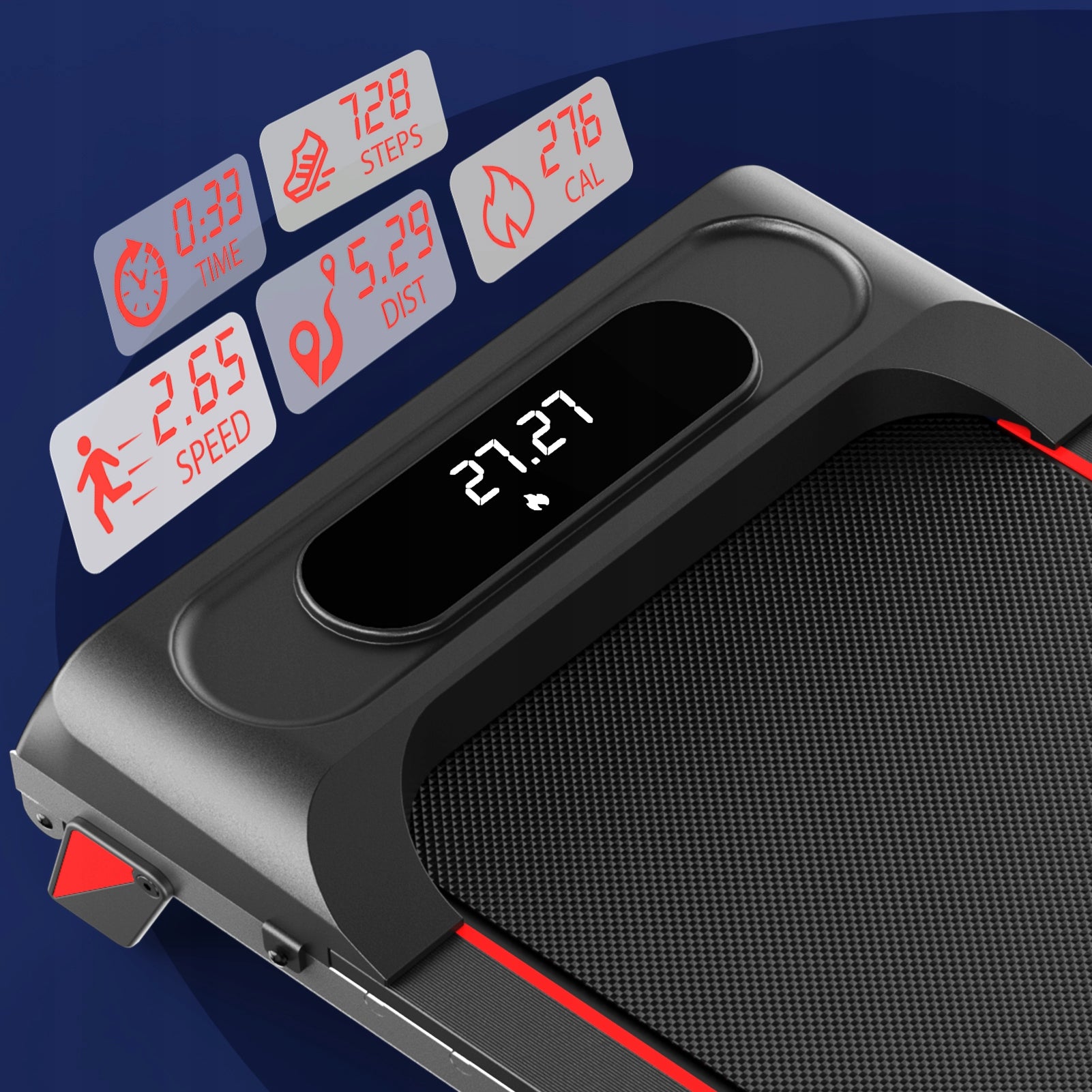 Walking Treadmill Under Desk Walking Pad 1-6 km/h, 100kg, 4% Incline Model other