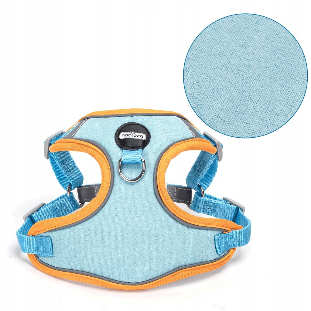 Walking harness for Dog S 41-48 and 47-54 cm Pressure-free soft blue Trade name 8719138199471