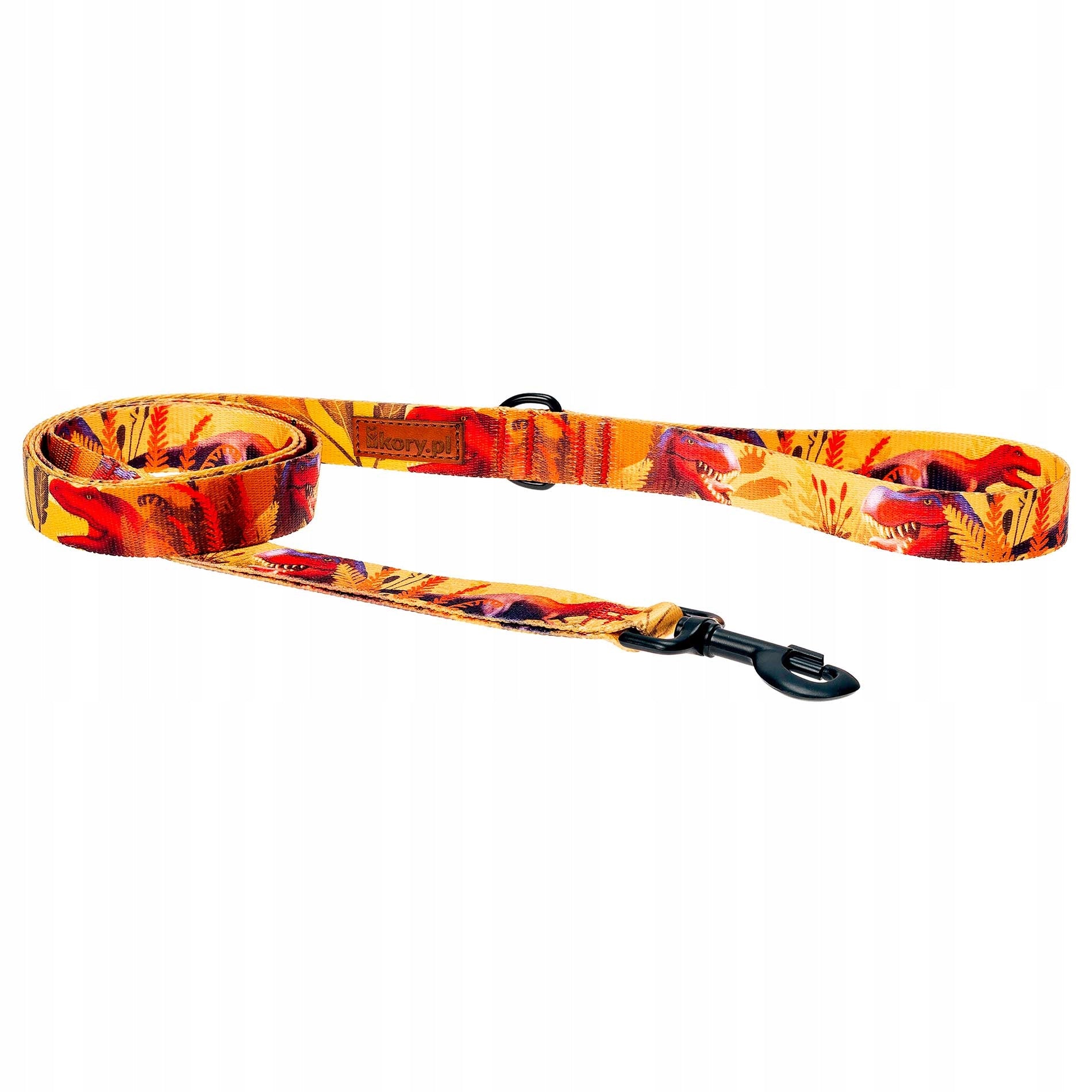 Walking leash for large dog over 20kg shepherd Ukory with DINO print Brand Ukory