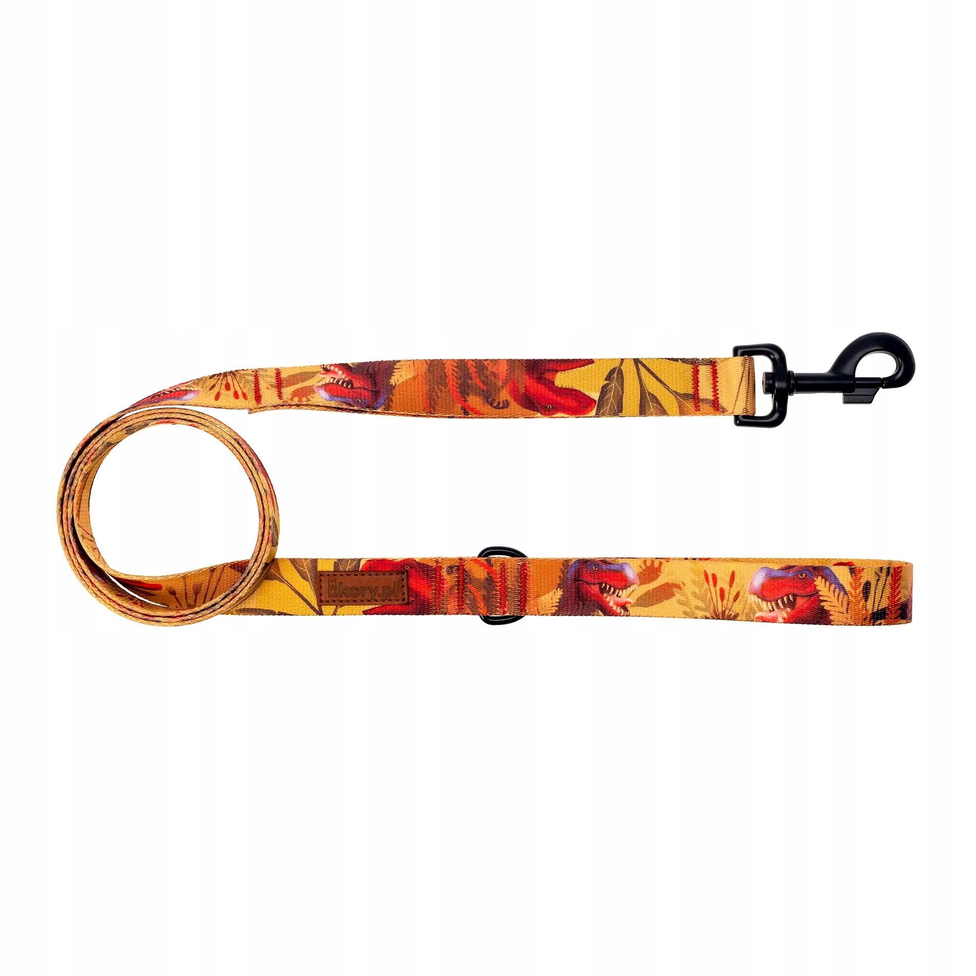 Walking leash for large dog over 20kg shepherd Ukory with DINO print Packaging status original