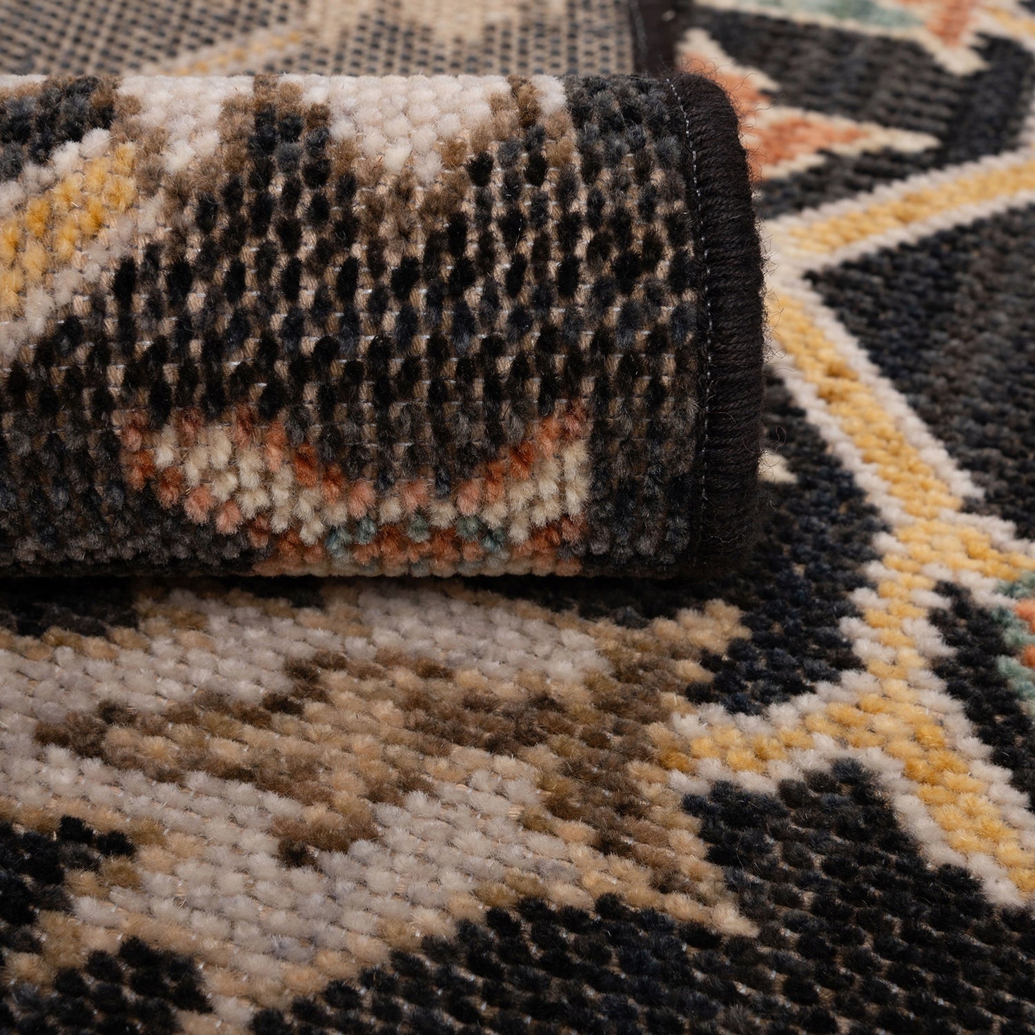 Walkway Wool Rug with Tassels 60x100cm Natural New Zealand Wool Brand Multi-Decor