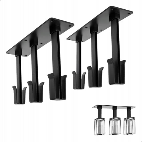 Wall Cup Holder 2 Pack 6 Hooks Removable Brand Palarnia kawy Qualia Caffe