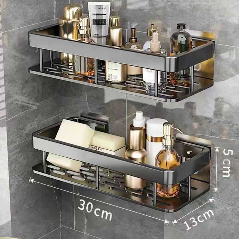 Wall Hanging Shelf Metal Black Bathroom Shower 2 Pcs Manufacturer code 15414