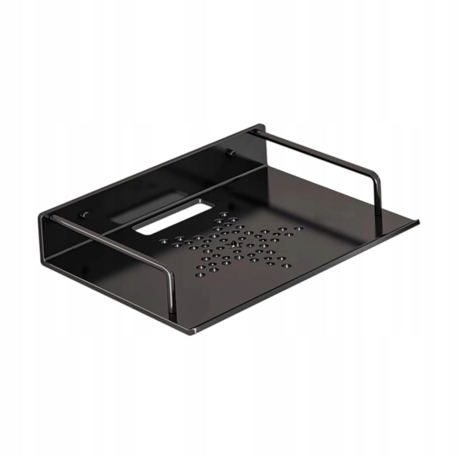 Wall Mount Projector Shelf Bracket Modem Router Wall Mount 28.5x21cm Black Manufacturer code 05177038733