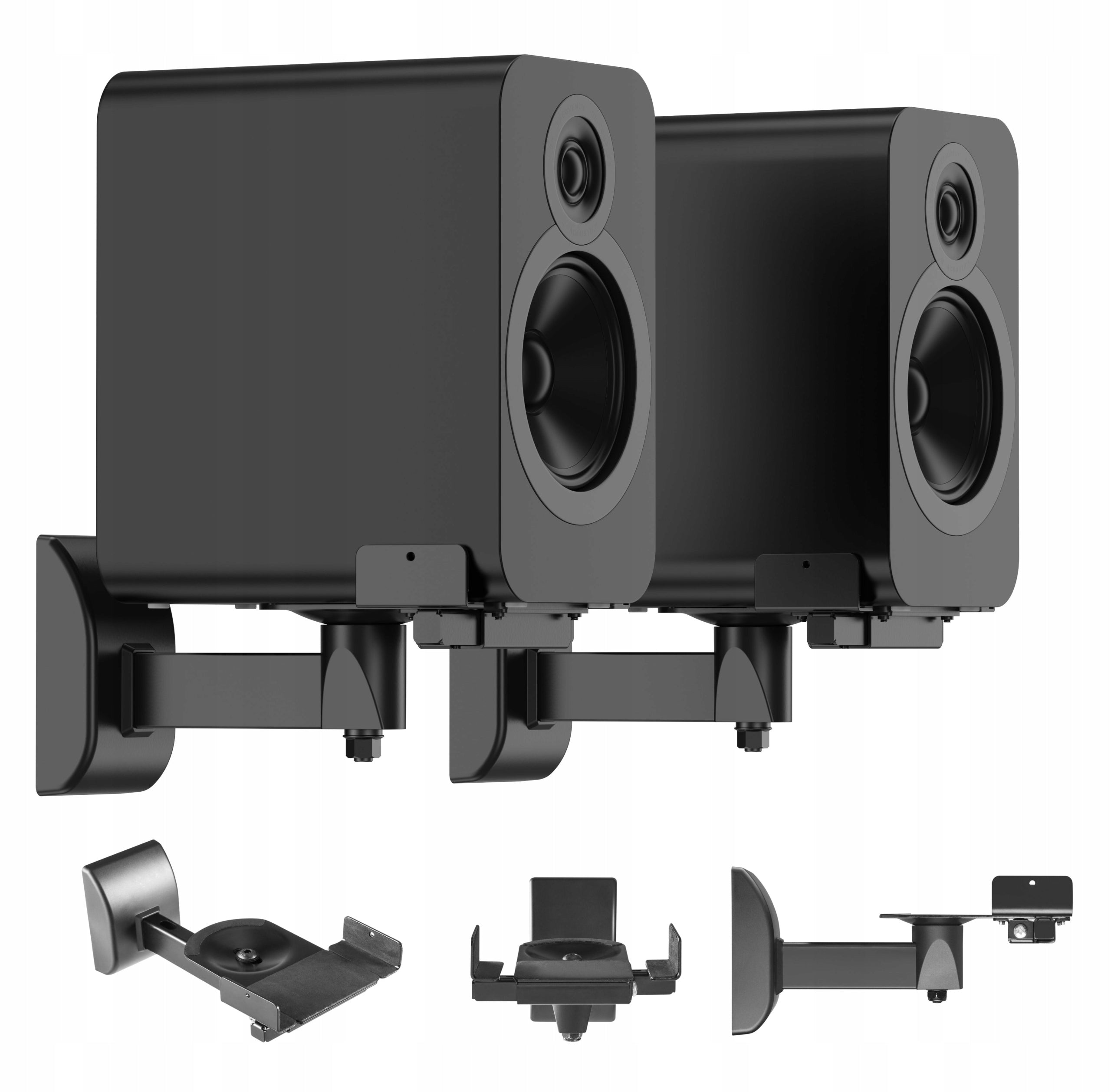 Wall Mount for Speakers Universal 2pcs for Satellite Columns Adjustable Manufacturer code Uchwyt ścienny do głośnika MX-045