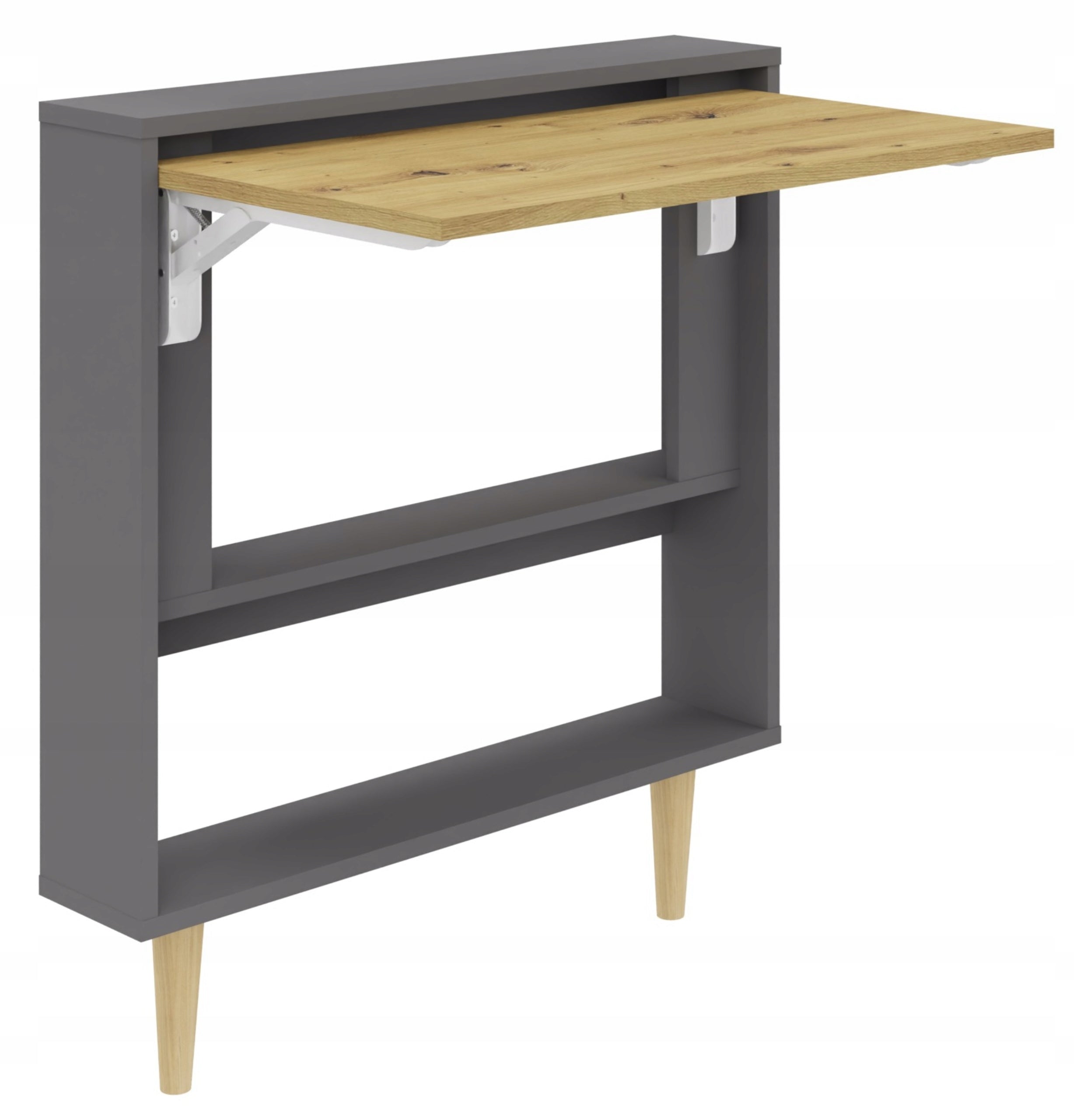 Wall desk folding FLEXO artisan-anthracite cabinet shelf hanging bookcase EAN (GTIN) 5906412309937