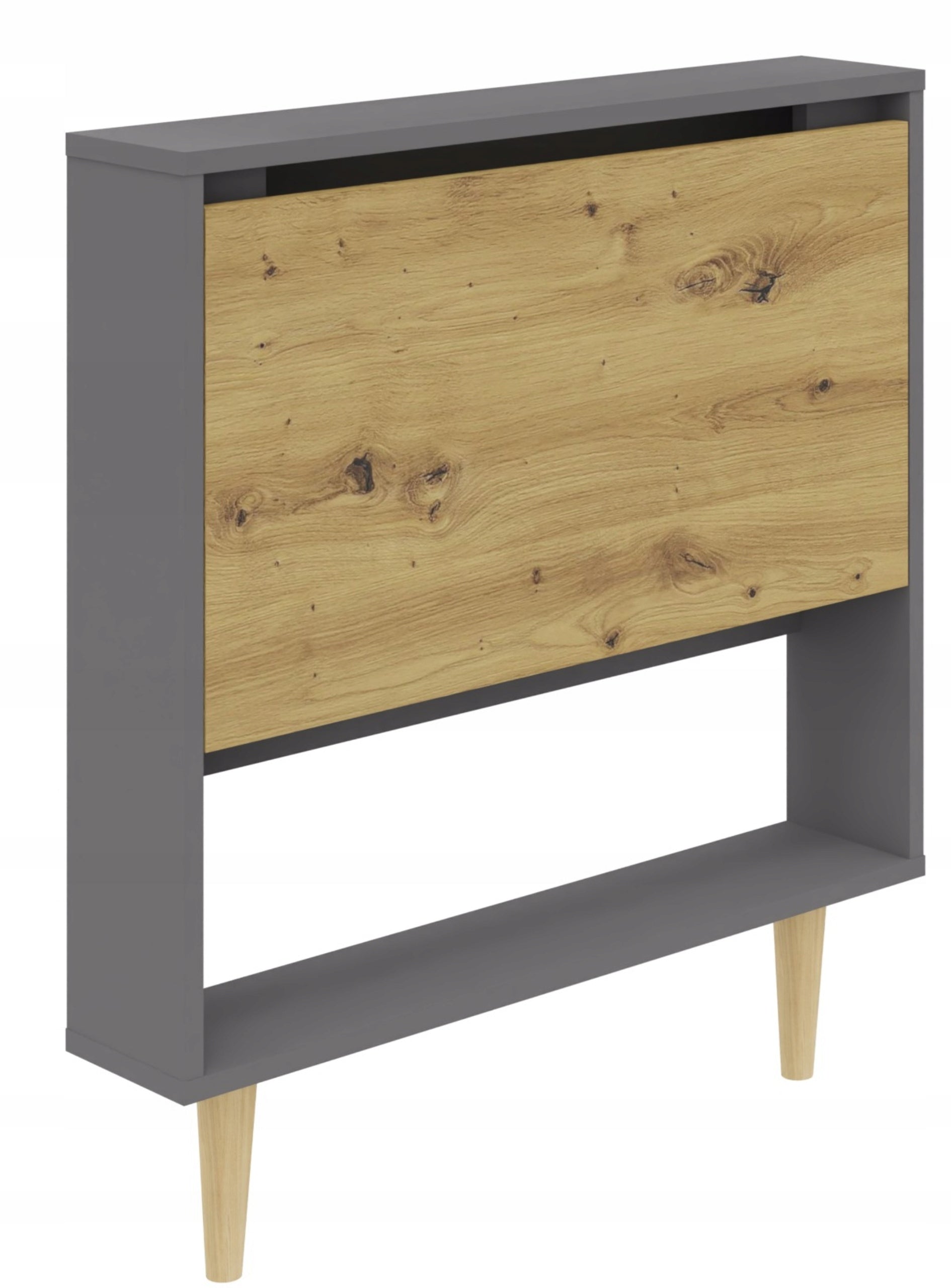 Wall desk folding FLEXO artisan-anthracite cabinet shelf hanging bookcase